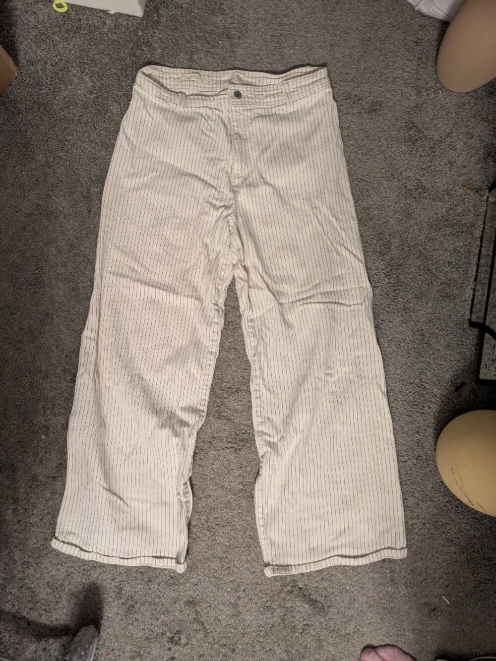 Striped Wide Leg Jeans